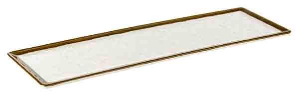 Melamine bord 'Stone Art' - 530x162x15mm (GN2/4) - Beige - Van Erkel Winkelmaterialen