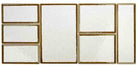 Melamine bord 'Stone Art' - 530x325x15mm (GN1/1) - Beige - Van Erkel Winkelmaterialen