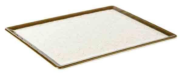 Melamine bord 'Stone Art' - 530x325x15mm (GN1/1) - Beige - Van Erkel Winkelmaterialen
