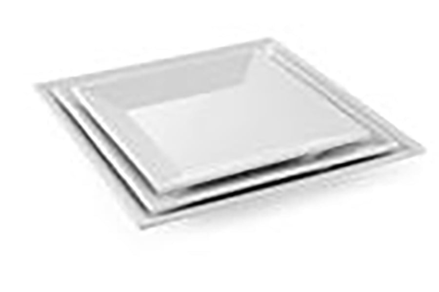 Melamine bord vierkant - 305x305x40mm - Wit - Van Erkel Winkelmaterialen