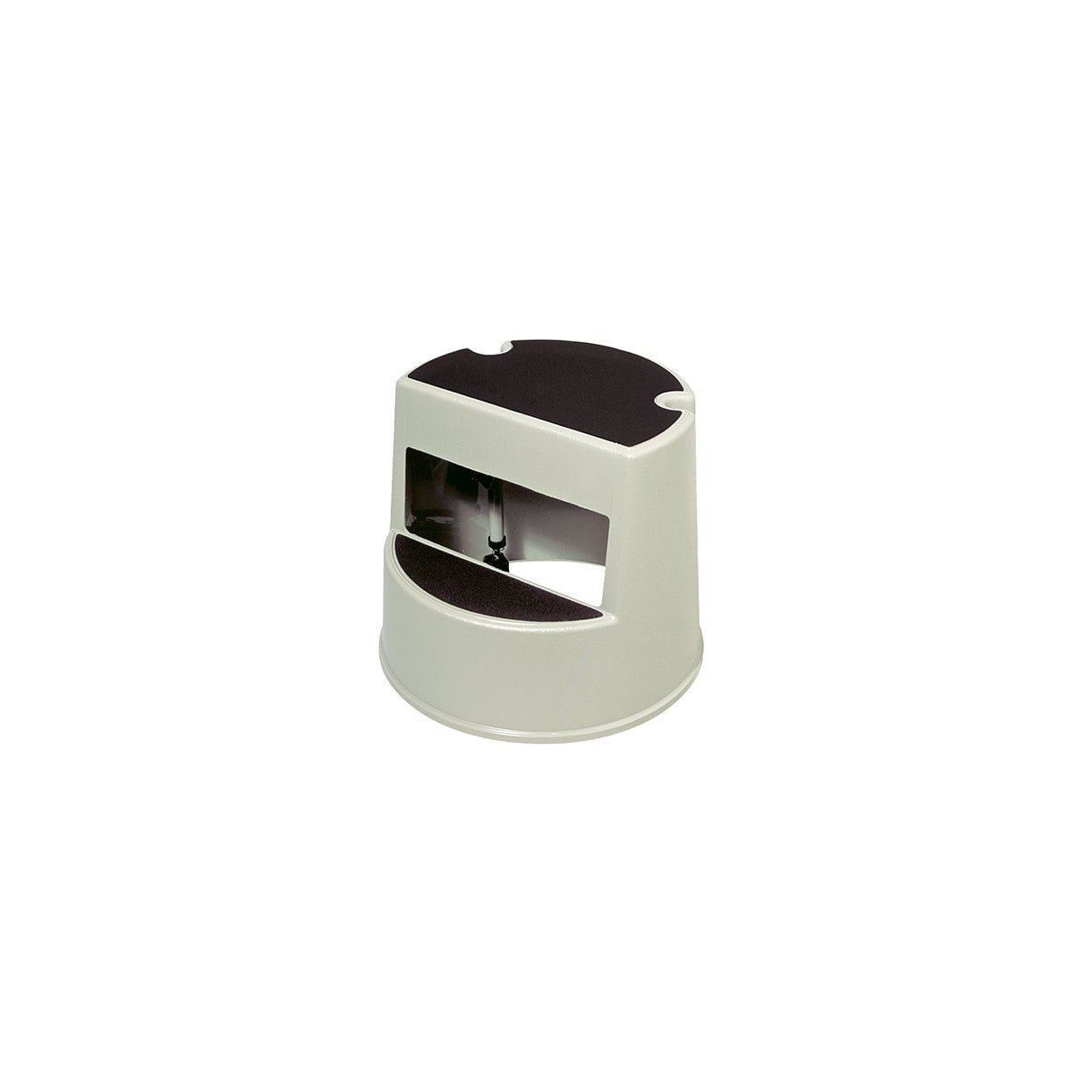 Opstap krukje verrijdbaar - Ø406x330mm - Beige - Van Erkel Winkelmaterialen