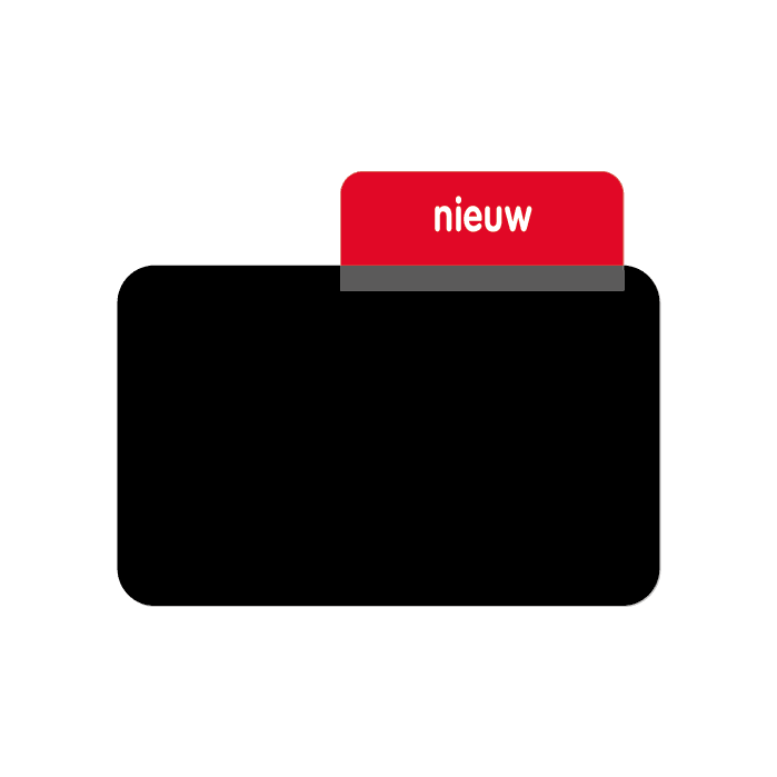 Opzetstukje ProtopS, 'nieuw' (10st) - 45x23mm - Rood - Van Erkel Winkelmaterialen
