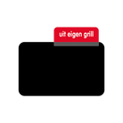 Opzetstukje ProtopS, 'uit eigen grill' (10st) - 45x23mm - Rood - Van Erkel Winkelmaterialen
