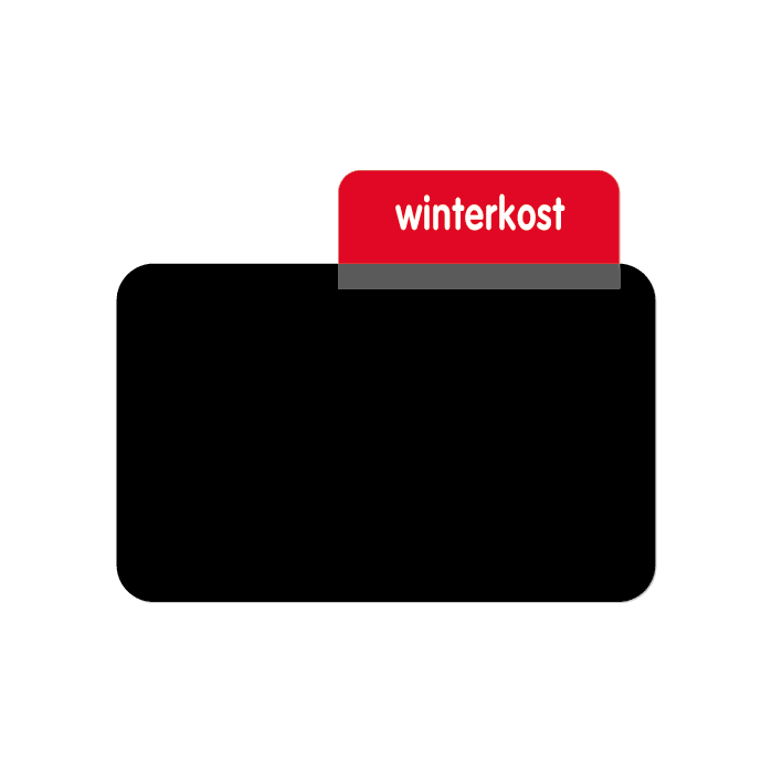 Opzetstukje ProtopS, 'winterkost' (10st) - 45x23mm - Rood - Van Erkel Winkelmaterialen
