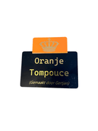 Opzetstukjes 'Kroontje' (10st) - 54x30mm - Oranje - Van Erkel Winkelmaterialen