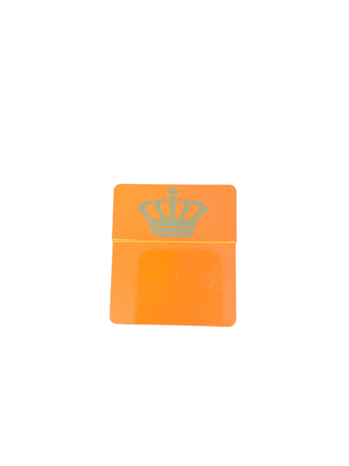 Opzetstukjes 'Kroontje' (10st) - 54x30mm - Oranje - Van Erkel Winkelmaterialen