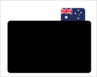 Opzetstukjes landen (10st) - 25x17mm - Australie - Van Erkel Winkelmaterialen