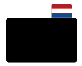 Opzetstukjes landen (10st) - 25x17mm - Nederland - Van Erkel Winkelmaterialen