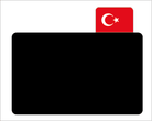Opzetstukjes landen (10st) - 25x17mm - Turkije - Van Erkel Winkelmaterialen