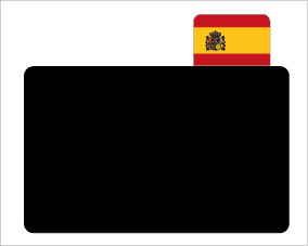 Opzetstukjes landen (10st) - 25x17mm - Spanje - Van Erkel Winkelmaterialen