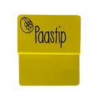 Opzetstukjes 'Paastip' (10st) - 54x30mm - Geel - Van Erkel Winkelmaterialen
