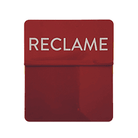 Opzetstukjes 'Reclame' (10st) - 54x30mm - Rood - Van Erkel Winkelmaterialen