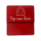 Opzetstukjes 'Tip van Sint' (10st) - 54x30mm - Rood - Van Erkel Winkelmaterialen