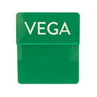 Opzetstukjes 'Vega' (10st) - 54x30mm - Groen - Van Erkel Winkelmaterialen