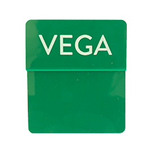 Opzetstukjes 'Vega' (10st) - 54x30mm - Groen - Van Erkel Winkelmaterialen