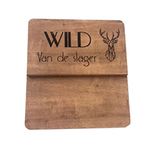 Opzetstukjes 'Wild' (10st) - 54x30mm - Bruin - Van Erkel Winkelmaterialen