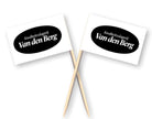 Partyprikkers zwart/wit - 25x40mm - 1.000 stuks - Van Erkel Winkelmaterialen