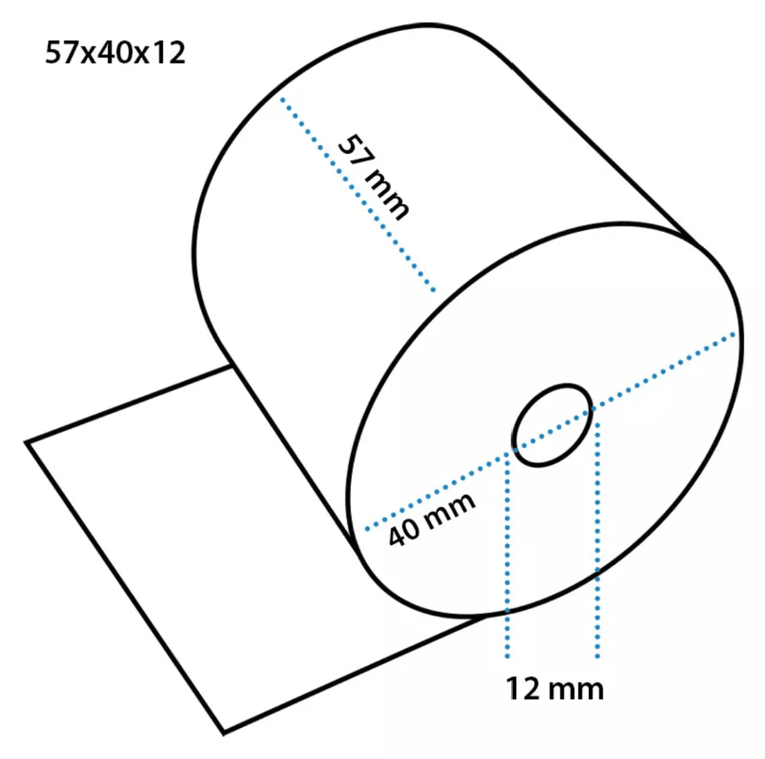 Pinrollen (50st) - 57x40x12mm - Van Erkel Winkelmaterialen