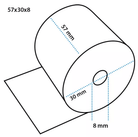 Pinrollen (50st) - 57x30x8mm - Van Erkel Winkelmaterialen