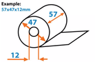 Pinrollen (50st) - 57x47x12mm - Van Erkel Winkelmaterialen
