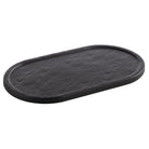 Plateau 'Slate' ovaal - 280x155x10mm - Zwart - Van Erkel Winkelmaterialen