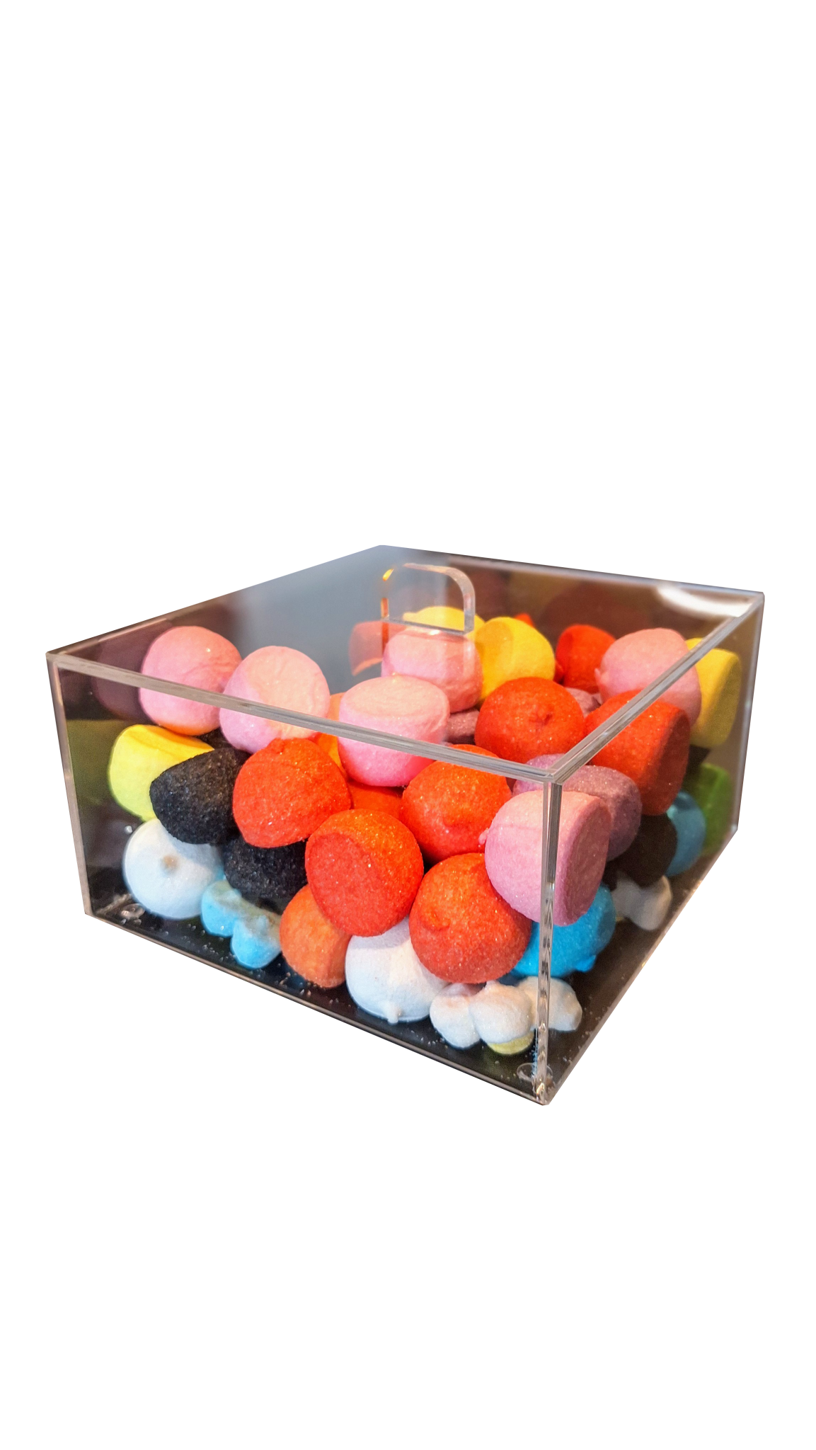 Plexi bewaardoos voor praline - 190x190x110mm - Transparant - Van Erkel Winkelmaterialen