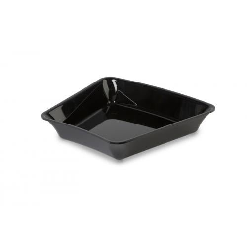 Plexi schaal hoek 22° - 265x50mm - Zwart - Van Erkel Winkelmaterialen