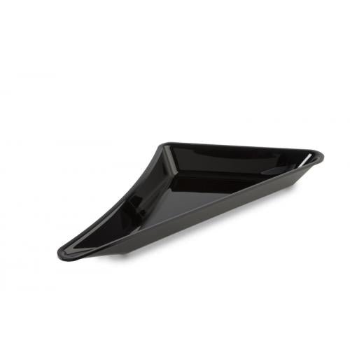 Plexi schaal rechts - 530x300x50mm - Zwart - Van Erkel Winkelmaterialen