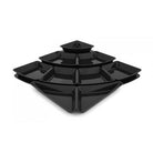 Plexi schalenset blok (9-delig) - 800x800x50mm - Zwart - Van Erkel Winkelmaterialen