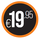 Prijs sticker '€19,95' - Ø30mm - Zwart - Van Erkel Winkelmaterialen