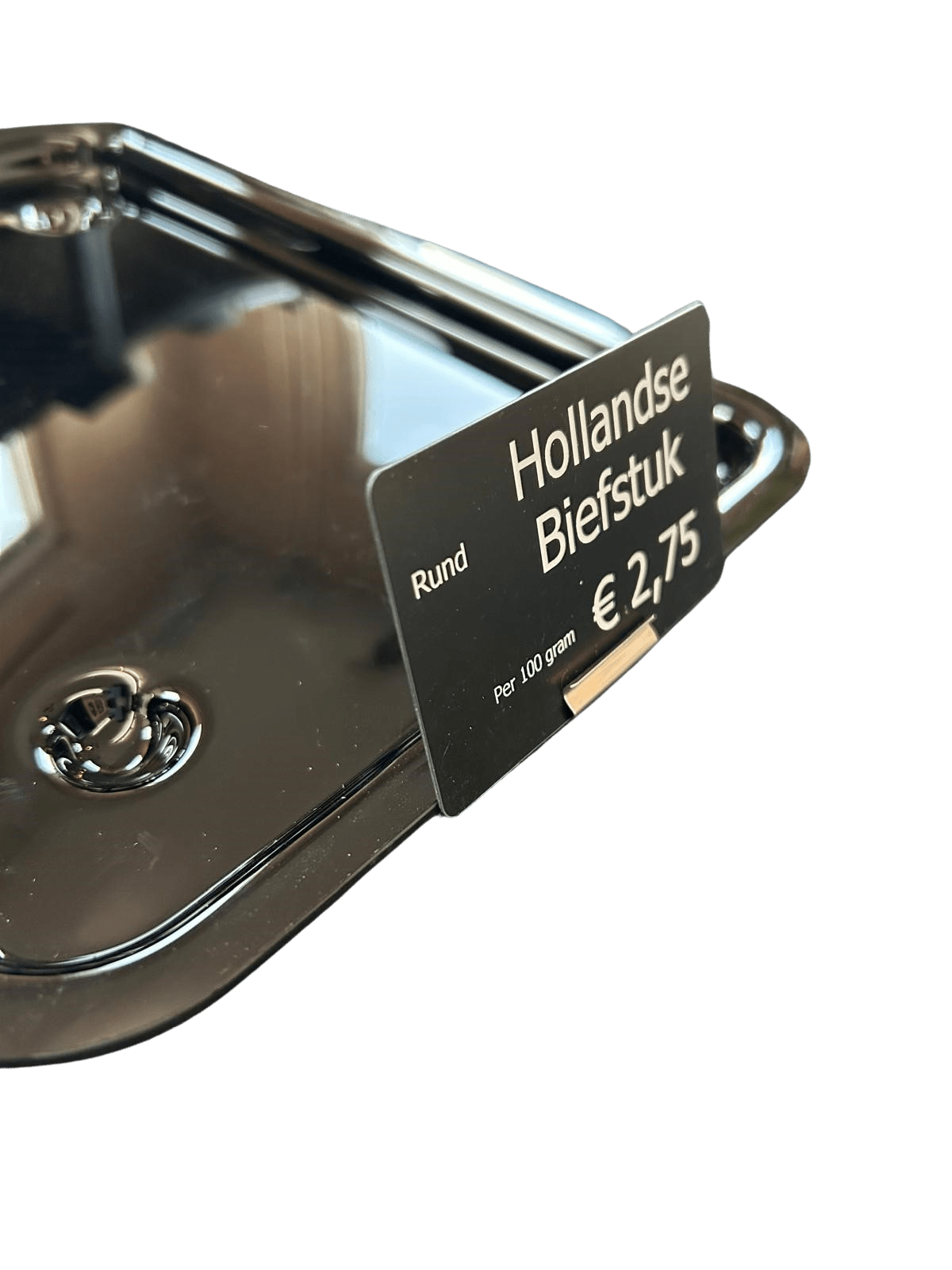 RVS klem chroom schaal (kaart omhoog) - 10mm - Zilver - Van Erkel Winkelmaterialen
