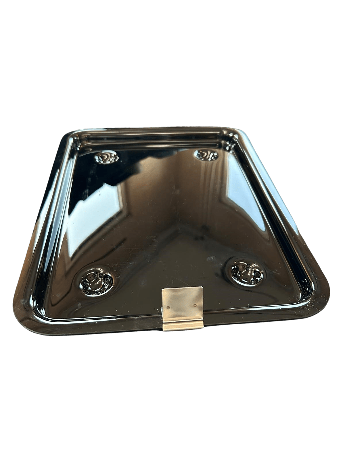 RVS klem chroom schaal (kaart omhoog) - 10mm - Zilver - Van Erkel Winkelmaterialen