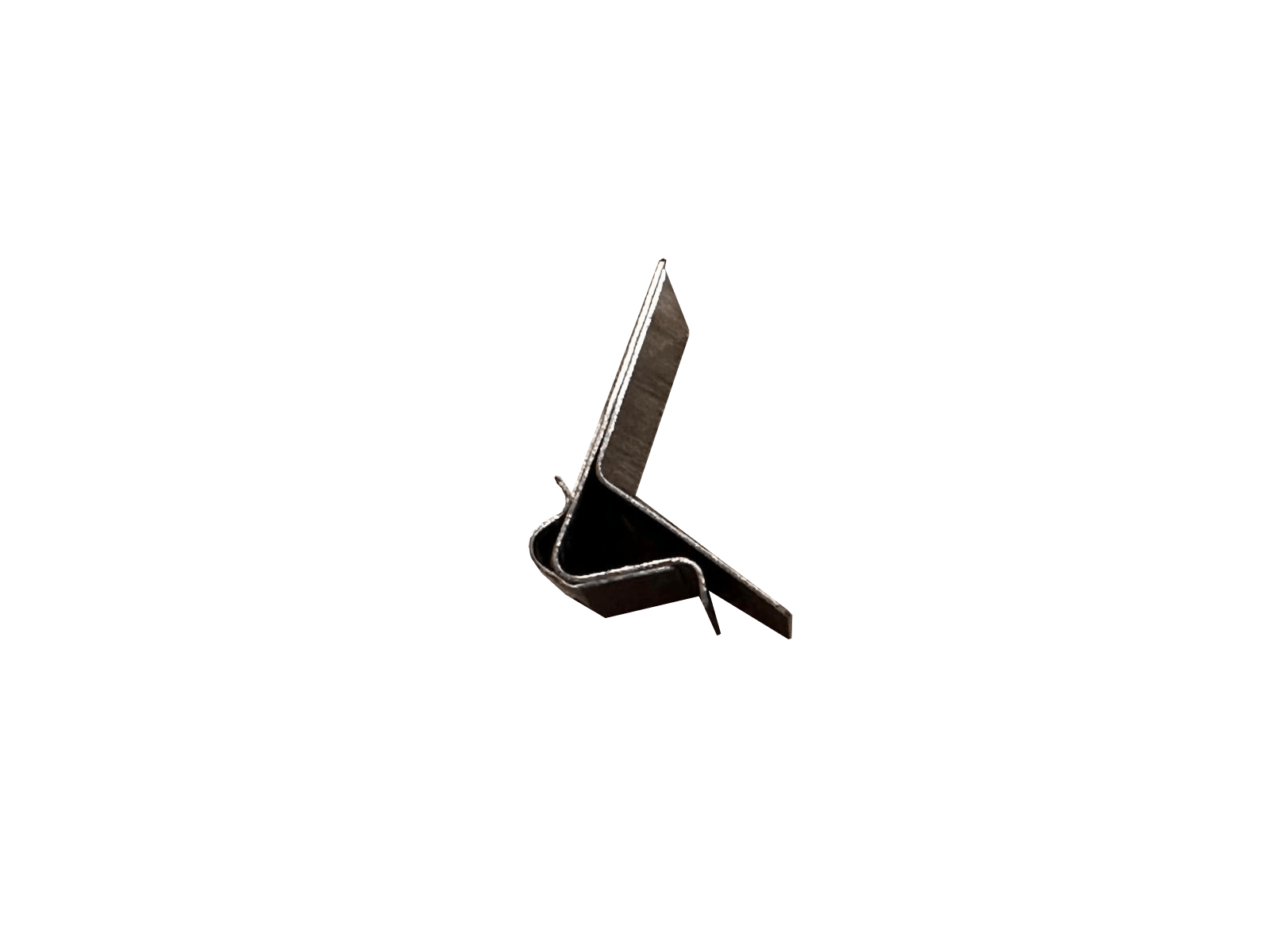 RVS klem chroom schaal (kaart omhoog) - 10mm - Zilver - Van Erkel Winkelmaterialen