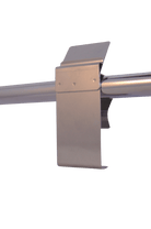 RVS klem mand/buis (schuin staand) - 25mm - Zilver - Van Erkel Winkelmaterialen