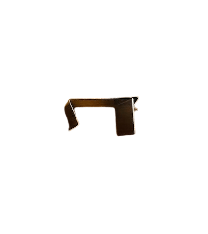 *RVS klem plank verticaal (kaart recht hangend) - 30mm - Zilver - Van Erkel Winkelmaterialen