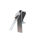 RVS klem rand verticaal (kaart schuin hangend) - 2mm - Zilver - Van Erkel Winkelmaterialen