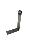 RVS L-standaard - 100mm - Zilver - Van Erkel Winkelmaterialen