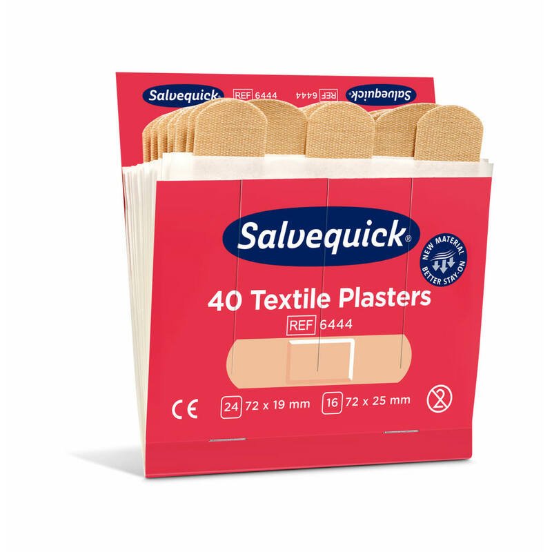 Salvequick Textile pleisters (40st) - Bruin - Van Erkel Winkelmaterialen