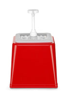Sausdispenser met pomp - 230x210x250mm - Rood - Van Erkel Winkelmaterialen