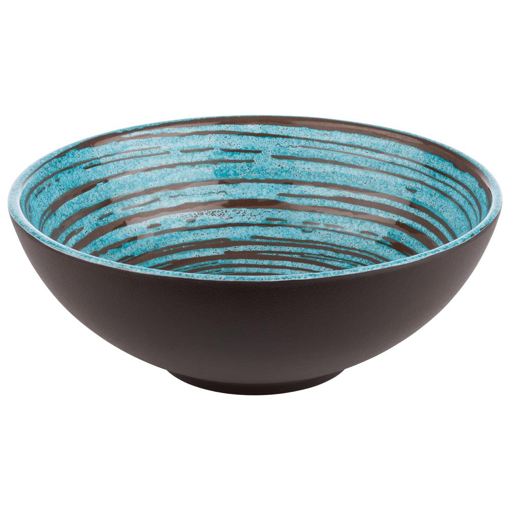 Schaal 'Cancun' - Ø240mm - Blauw - Van Erkel Winkelmaterialen