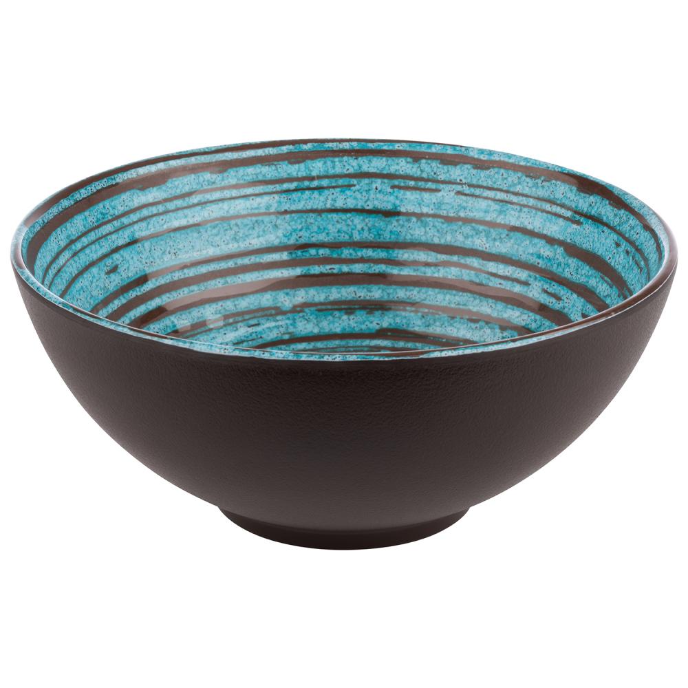 Schaal 'Cancun' - Ø185mm - Blauw - Van Erkel Winkelmaterialen