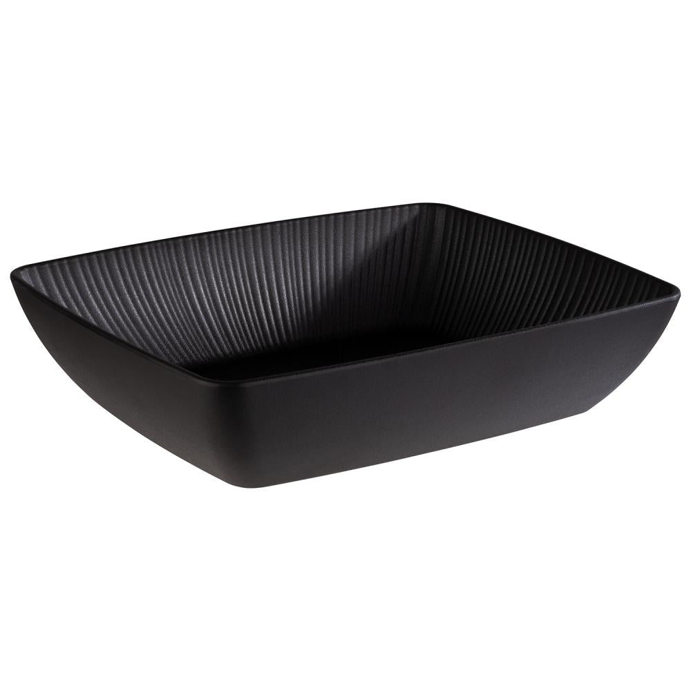 Schaal GN Nero - 325x265x75mm (GN1/2) - Zwart - Van Erkel Winkelmaterialen