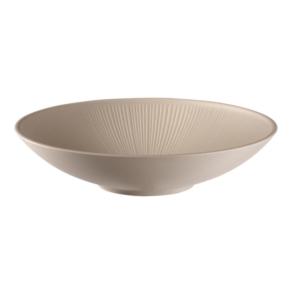 Schaal Nero - Ø300x70mm - Beige - Van Erkel Winkelmaterialen