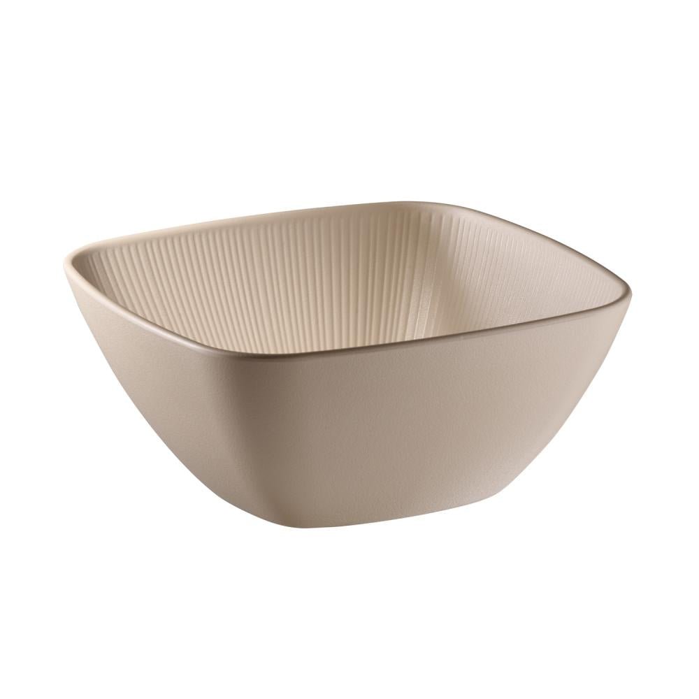 Schaal Nero - 250x250x110mm - Beige - Van Erkel Winkelmaterialen