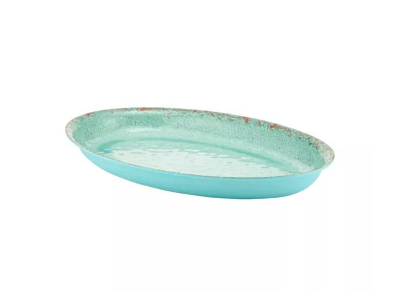 Schaal ovaal Casablanca - 420x280x40mm - Licht Blauw - Van Erkel Winkelmaterialen