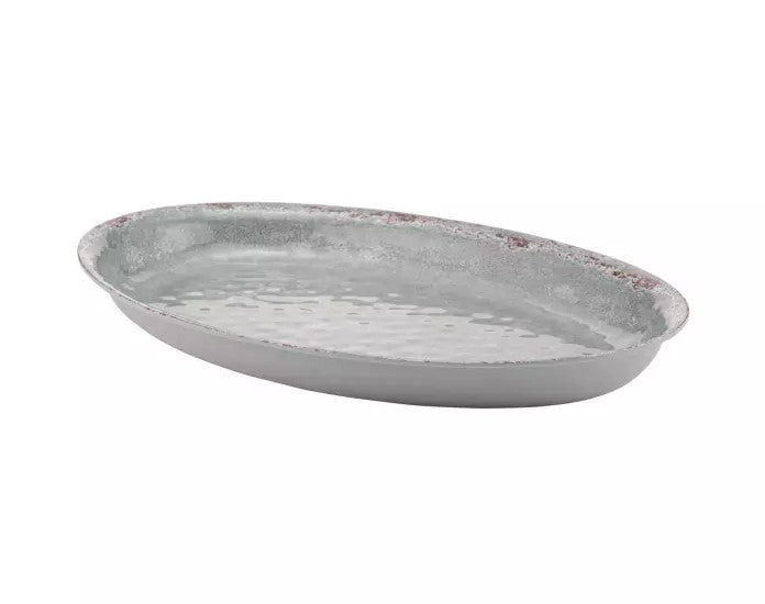 Schaal ovaal Casablanca - 420x280x40mm - Grijs - Van Erkel Winkelmaterialen