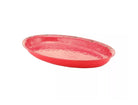 Schaal ovaal Casablanca - 420x280x70mm - Rood - Van Erkel Winkelmaterialen