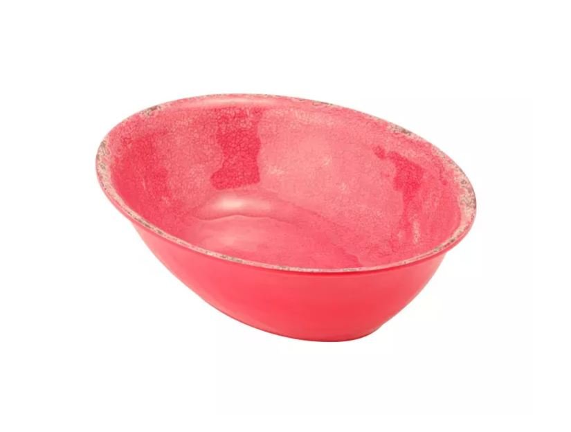 Schaal ovaal Casablanca - 280x210x70mm - Rood - Van Erkel Winkelmaterialen