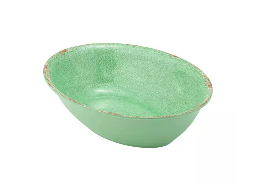 Schaal ovaal Casablanca - 280x210x70mm - Groen - Van Erkel Winkelmaterialen