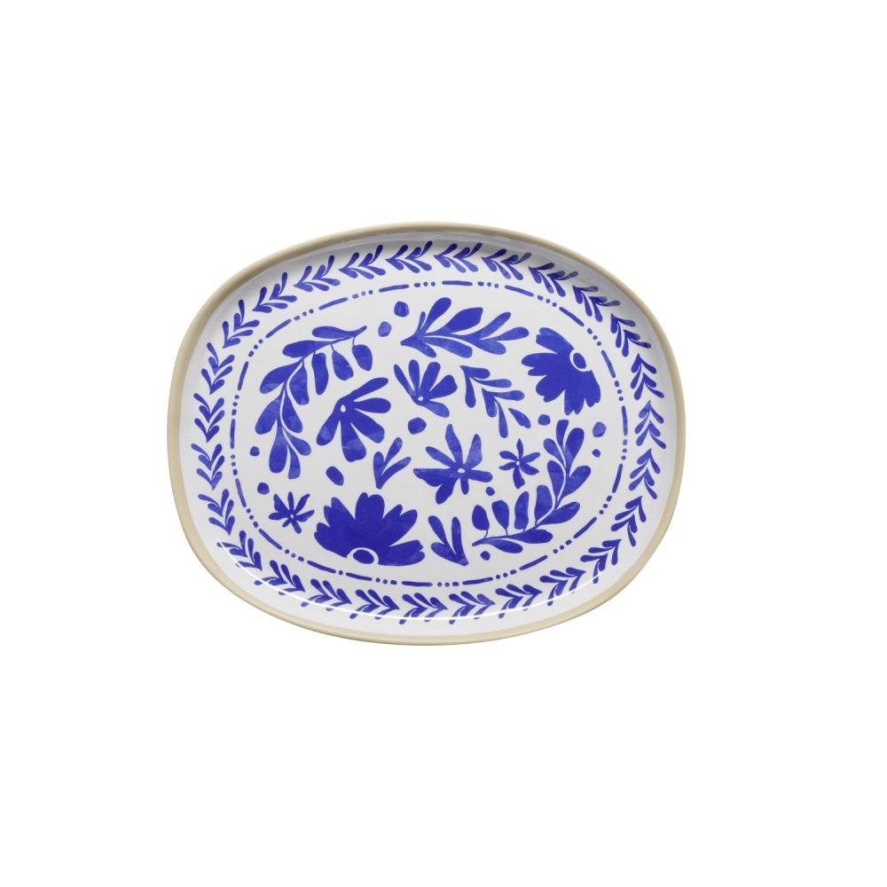 Schaal ovaal 'Floryn' - 530x162x25mm (GN2/4) - Blauw - Van Erkel Winkelmaterialen